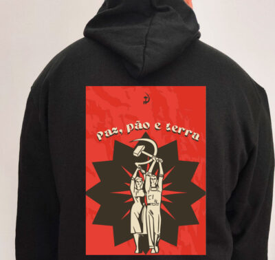 Moletom com capuz - Paz, Pão e terra