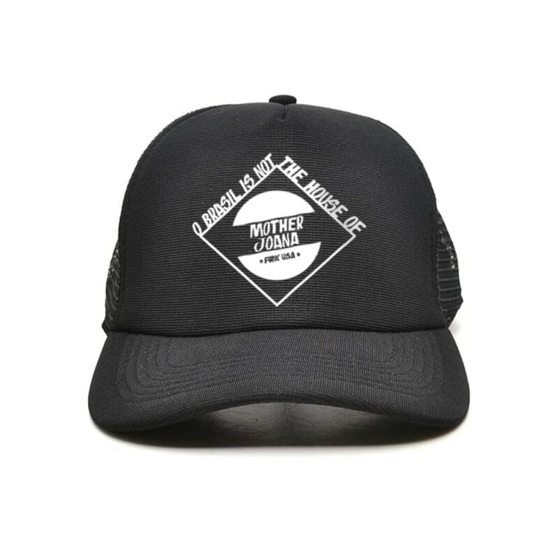 Boné trucker - O Brasil is not the home of mother joana - FUCK USA