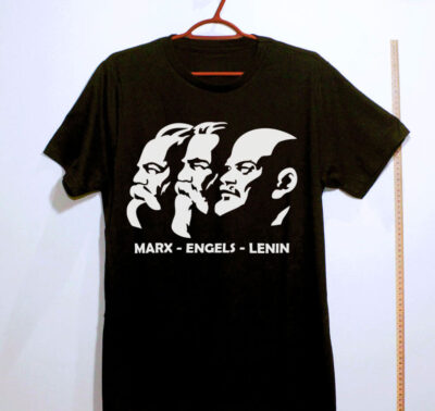 Camiseta Oversized - Marx, Engels e Lenin