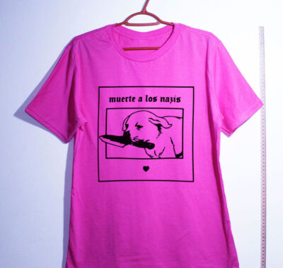 Camiseta de algodão - Muerte a los nazis