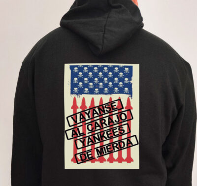 Moletom com capuz - Váyanse al carajo yankees de mierda