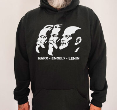 Moletom com capuz - Marx, Engels e Lenin
