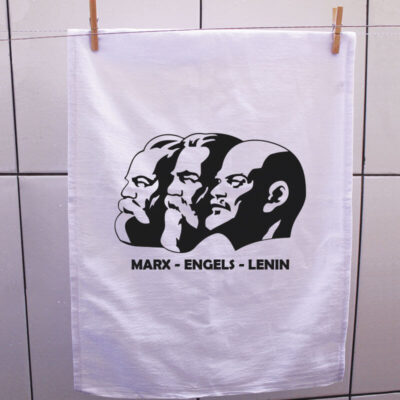 Pano de prato - Marx, Engels e Lenin