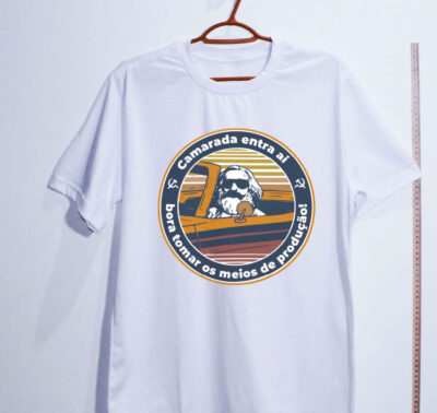 Camiseta Oversized - Camarada entra ai!