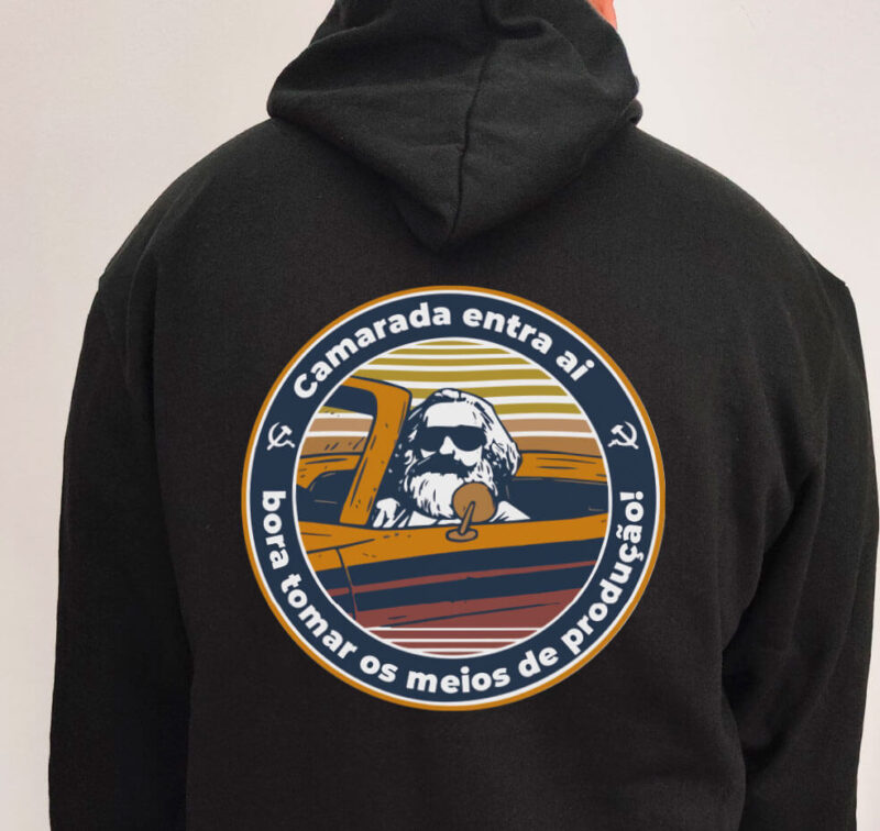 Moletom com capuz - Camarada entra ai!