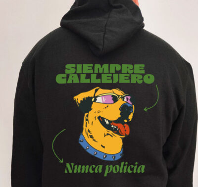 Moletom com capuz - Siempre Callejero, nunca policia