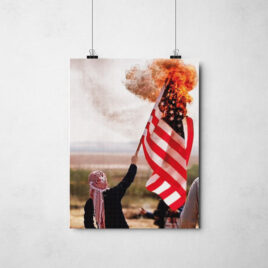 Poster - USA in flames