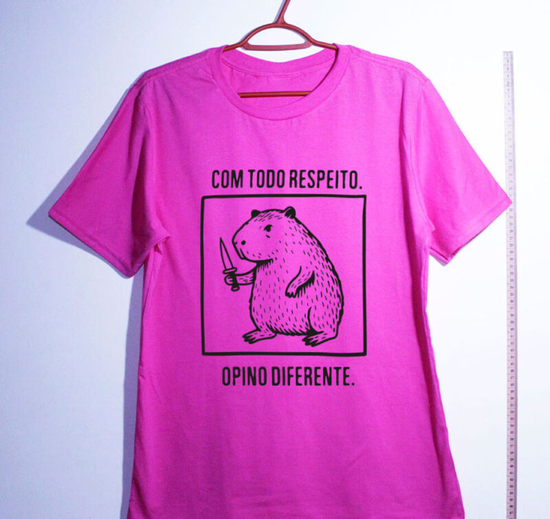 Camiseta - Com todo respeito, opino diferente - Imagem 3