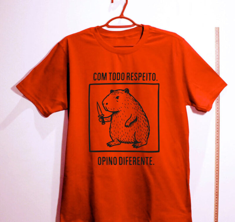 Camiseta - Com todo respeito, opino diferente - Imagem 2