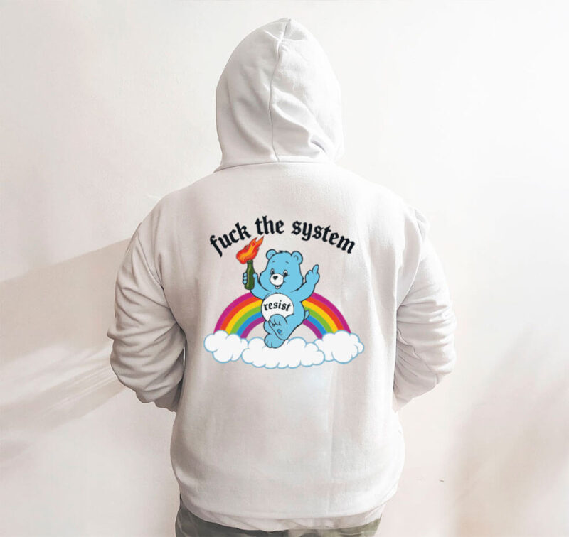 Moletom com capuz - Fuck the system - Imagem 4