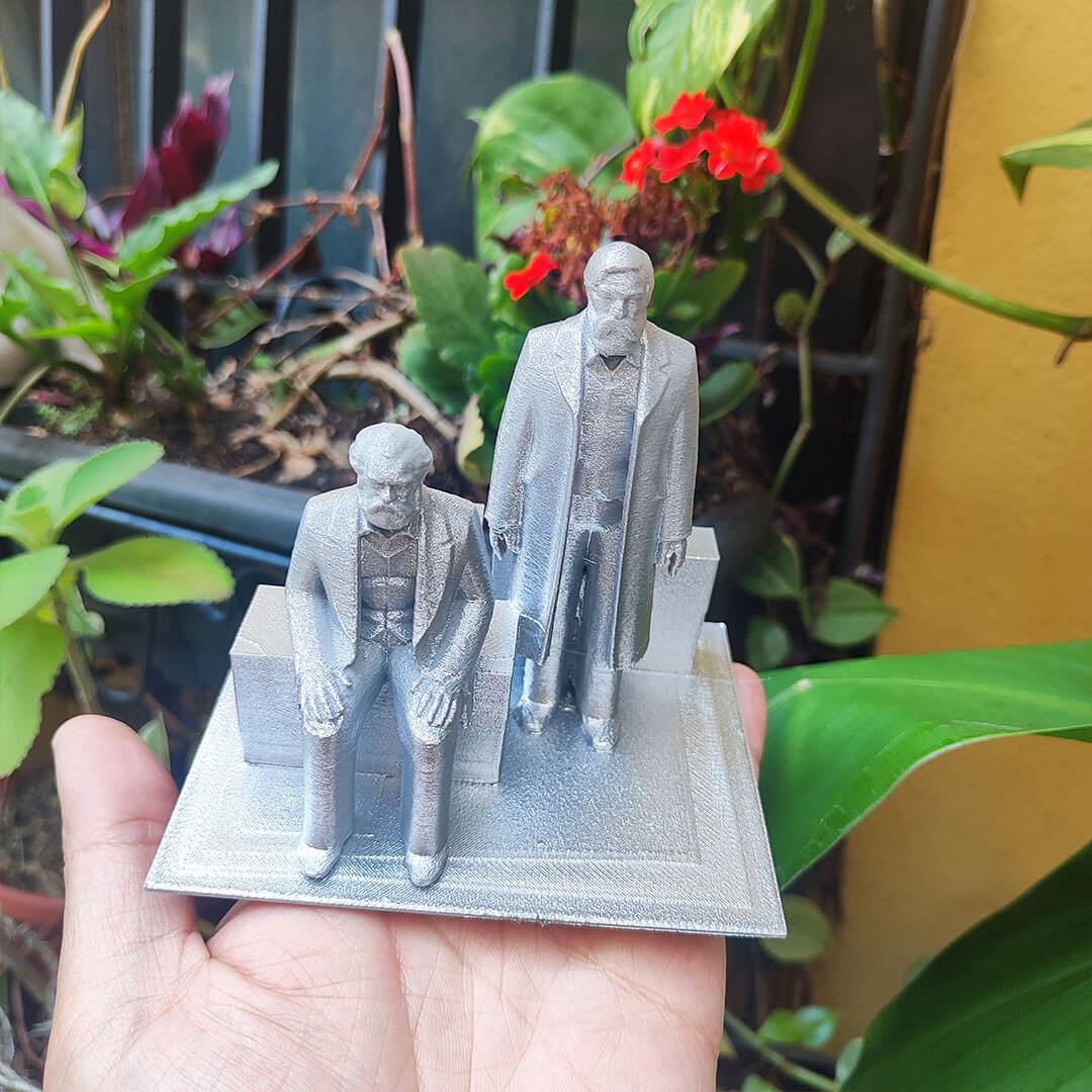 Estátua 3D – Marx e Engels - Imagem 4