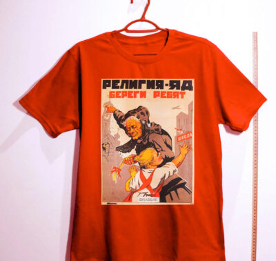 Camiseta de algodão - Religião é veneno