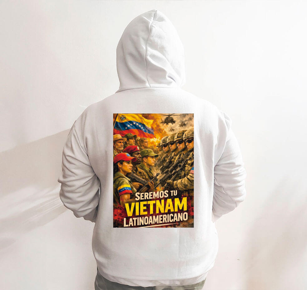 Moletom com capuz - Seremos tu Vietnam Latinoamericano - Imagem 7