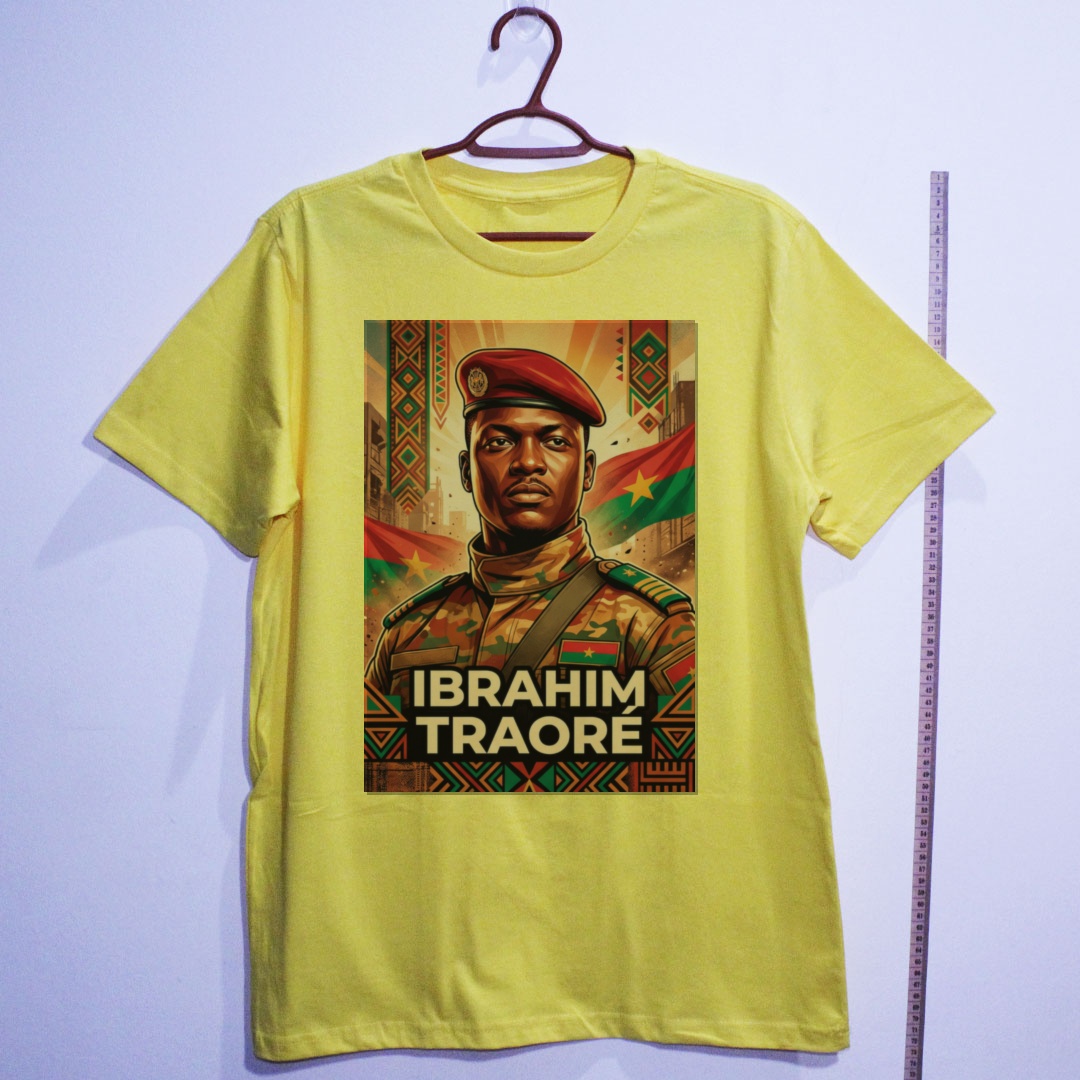 Camiseta_algodao_amarelo_que_isso_camarada_-_Ibrahim_Traore | Ibrahim Traoré