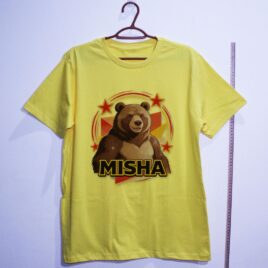 Camiseta_algodao_amarelo_que_isso_camarada_-_Urso-Misha | Urso-Misha