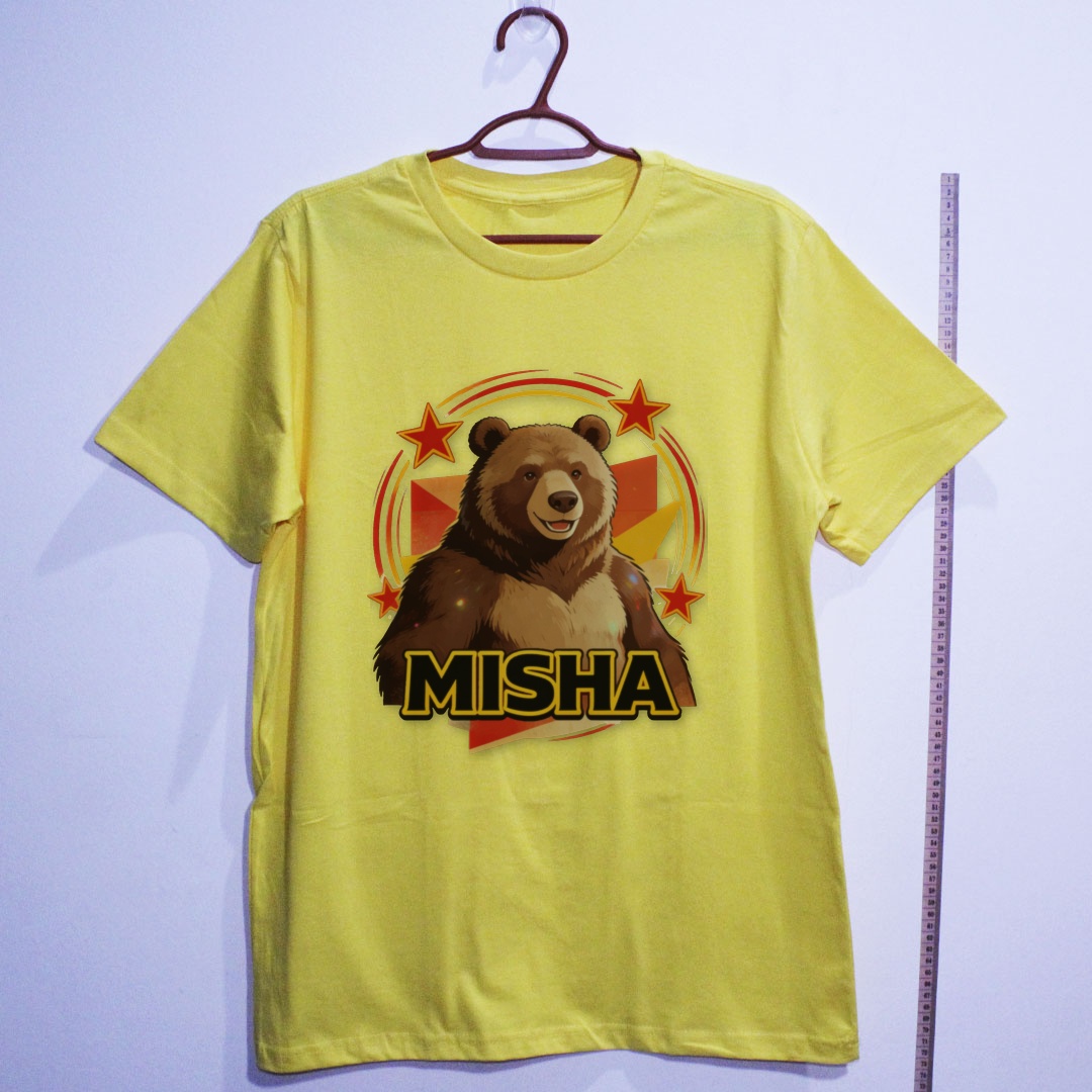 Camiseta_algodao_amarelo_que_isso_camarada_-_Urso-Misha | Urso-Misha