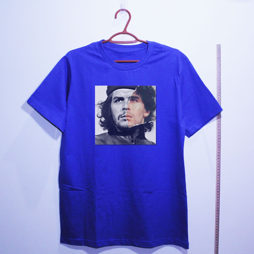 Camiseta_algodao_azul_que_isso_camarada_-_Che_e_Maradona_-_Duas_Lendas | Che e Maradona - Duas Lendas