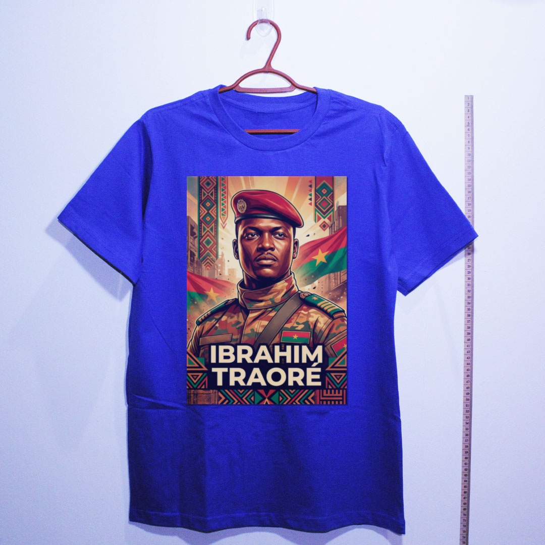 Camiseta_algodao_azul_que_isso_camarada_-_Ibrahim_Traore | Ibrahim Traoré