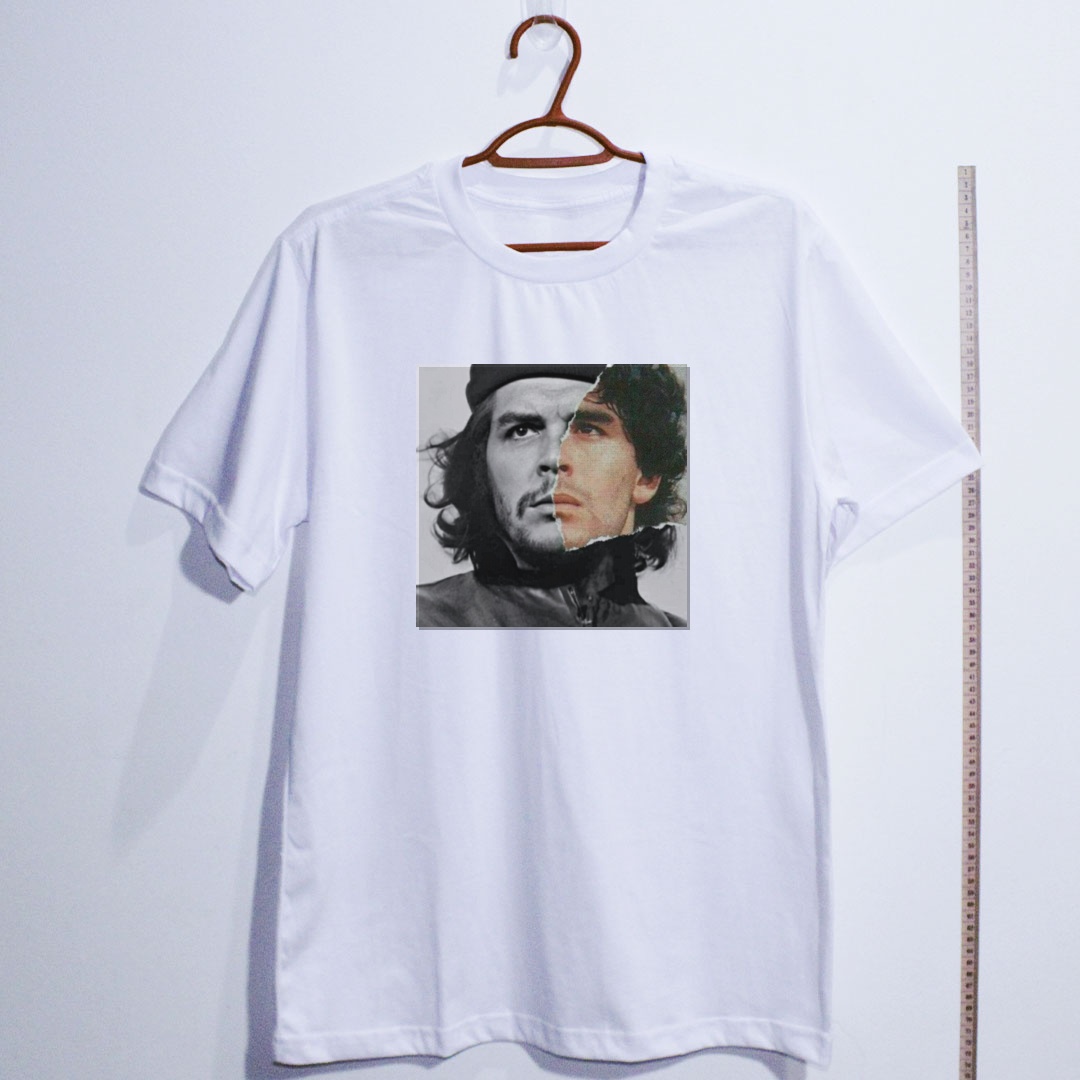 Camiseta_algodao_branco_que_isso_camarada_-_Che_e_Maradona_-_Duas_Lendas | Che e Maradona - Duas Lendas