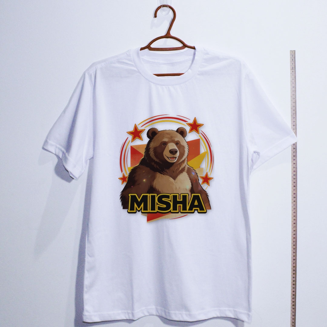 Camiseta_algodao_branco_que_isso_camarada_-_Urso-Misha | Urso-Misha