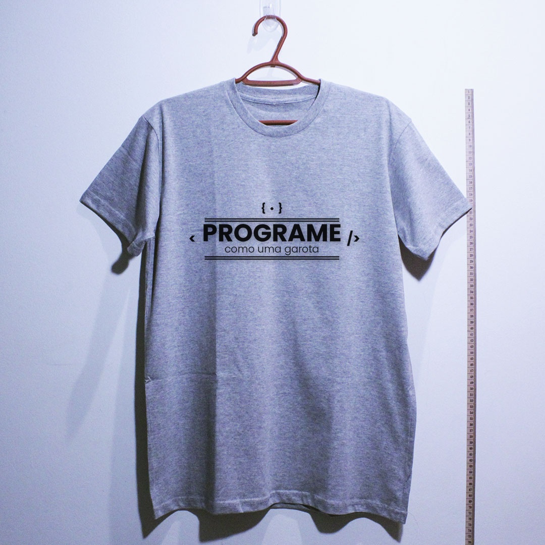 Camiseta_algodao_cinza_claro_que_isso_camarada_-_Programe_como_uma_garota | Programe como uma garota