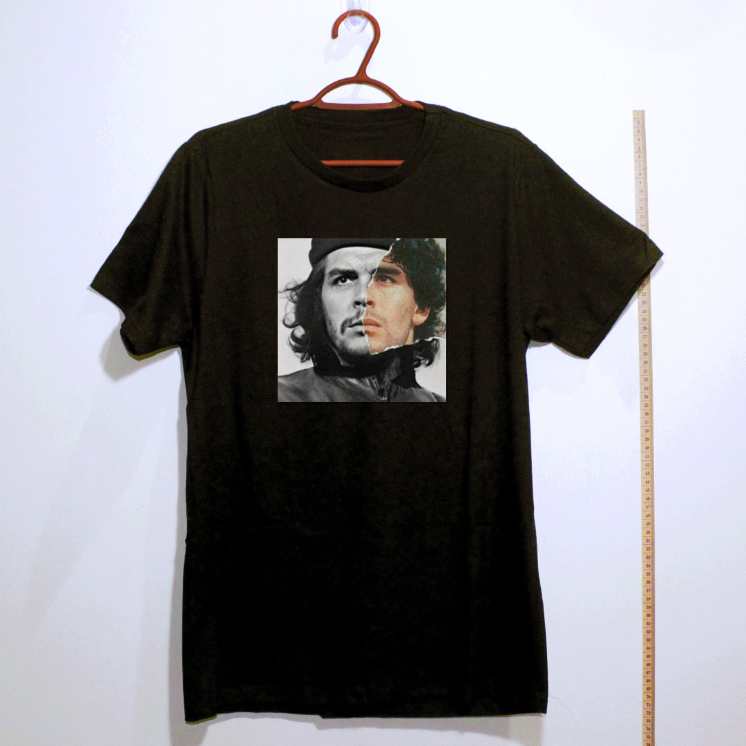 Camiseta_algodao_preto_que_isso_camarada_-_Che_e_Maradona_-_Duas_Lendas | Che e Maradona - Duas Lendas