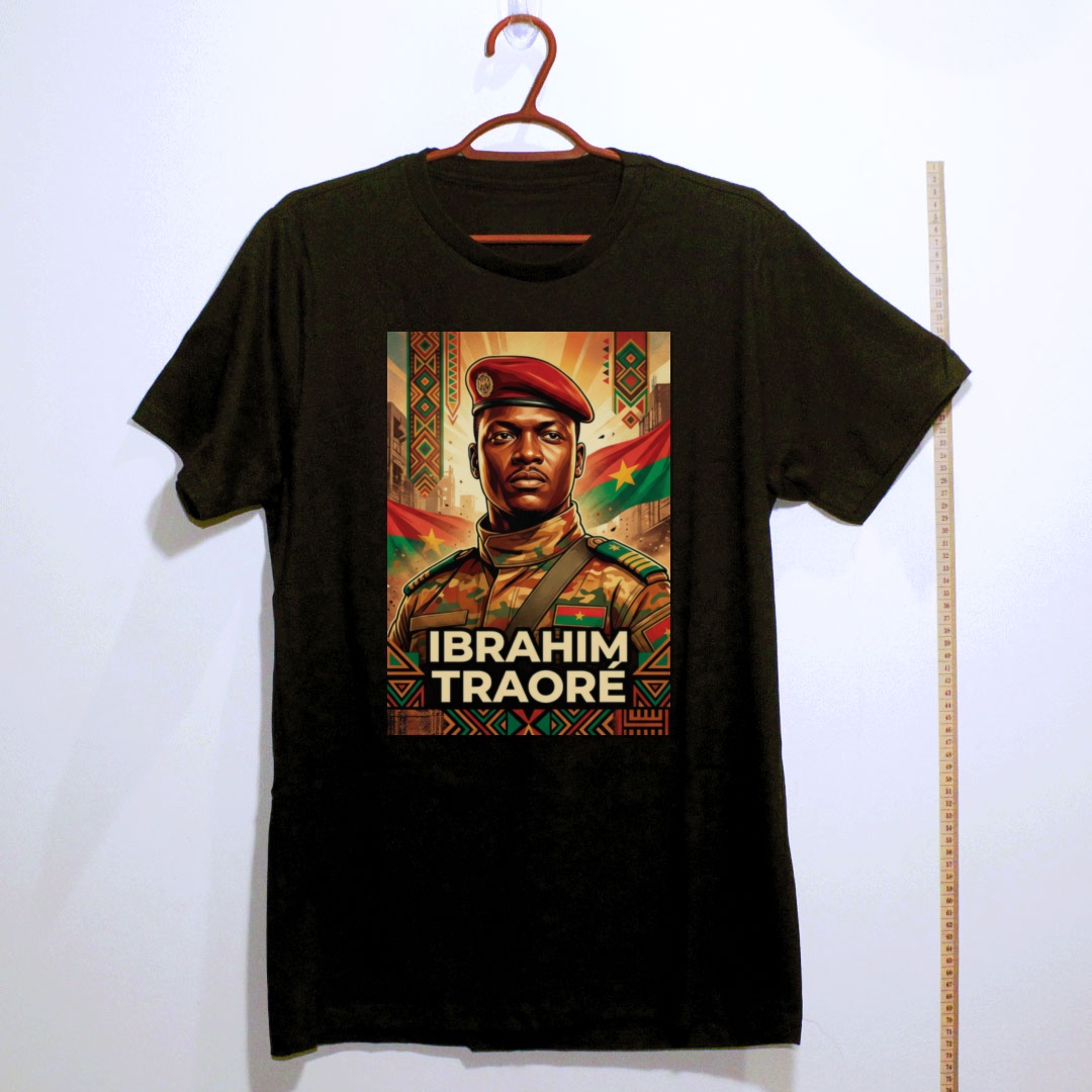 Camiseta_algodao_preto_que_isso_camarada_-_Ibrahim_Traore | Ibrahim Traoré