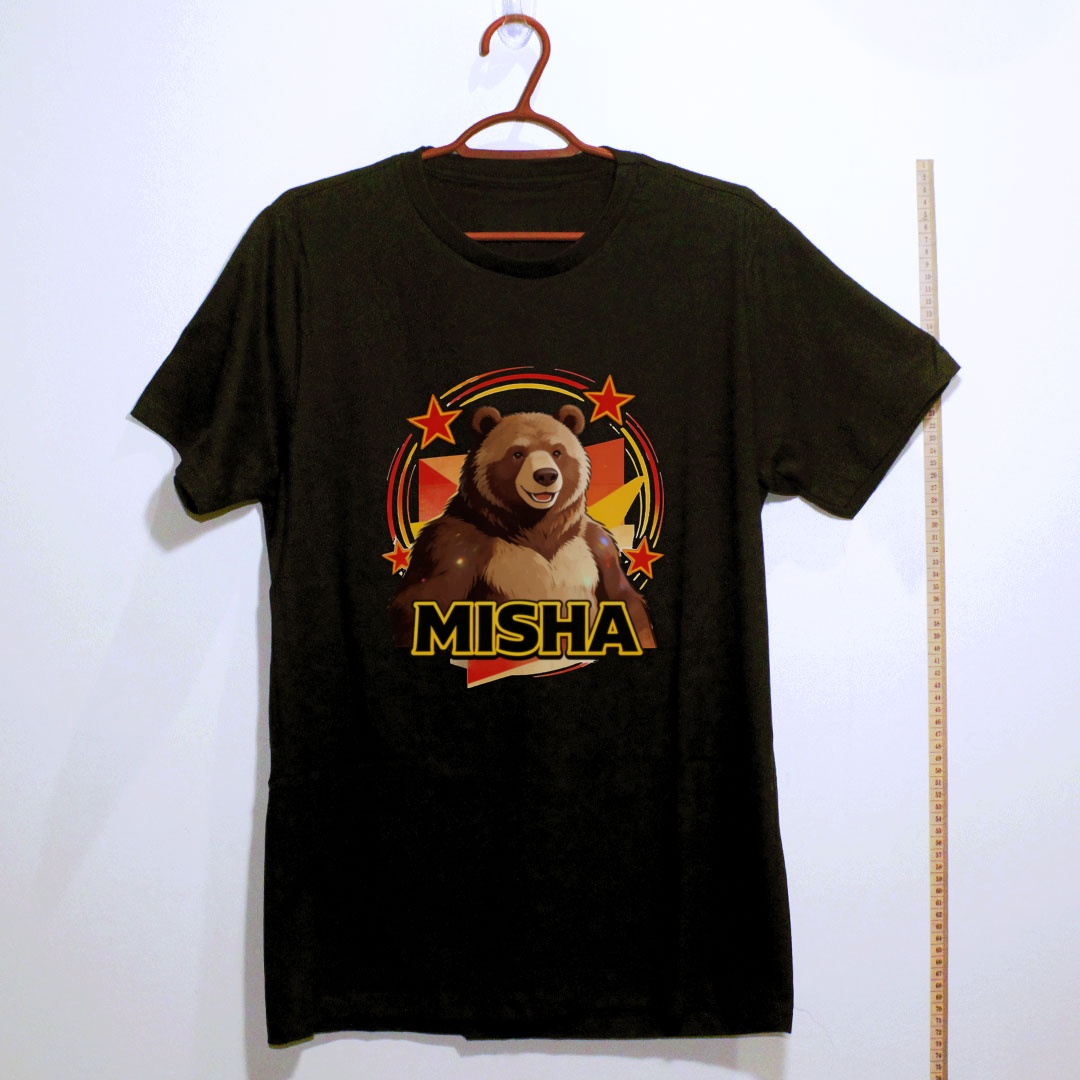 Camiseta_algodao_preto_que_isso_camarada_-_Urso-Misha | Urso-Misha