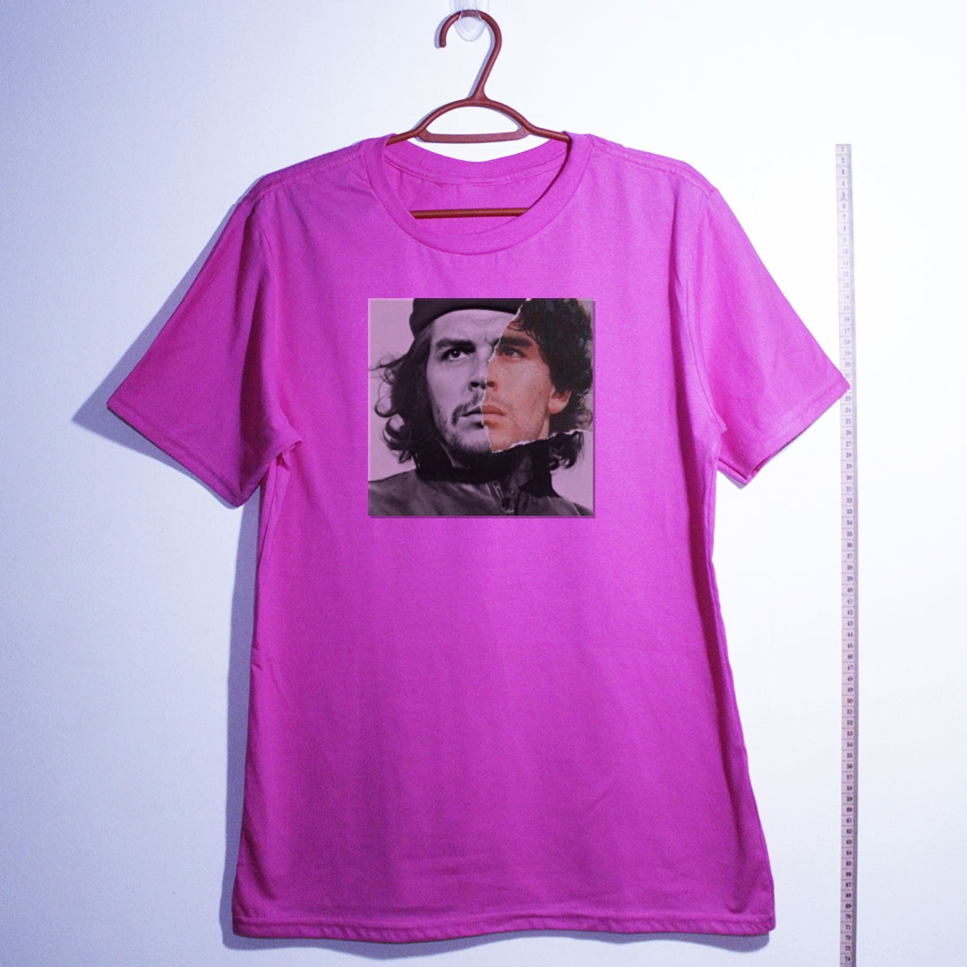 Camiseta_algodao_rosa_que_isso_camarada_-_Che_e_Maradona_-_Duas_Lendas | Che e Maradona - Duas Lendas