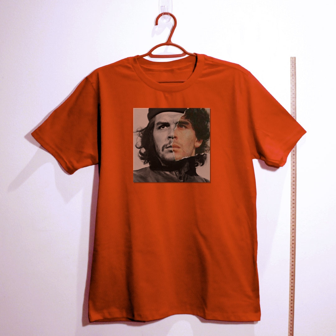 Camiseta_algodao_vermelho_que_isso_camarada_-_Che_e_Maradona_-_Duas_Lendas | Che e Maradona - Duas Lendas