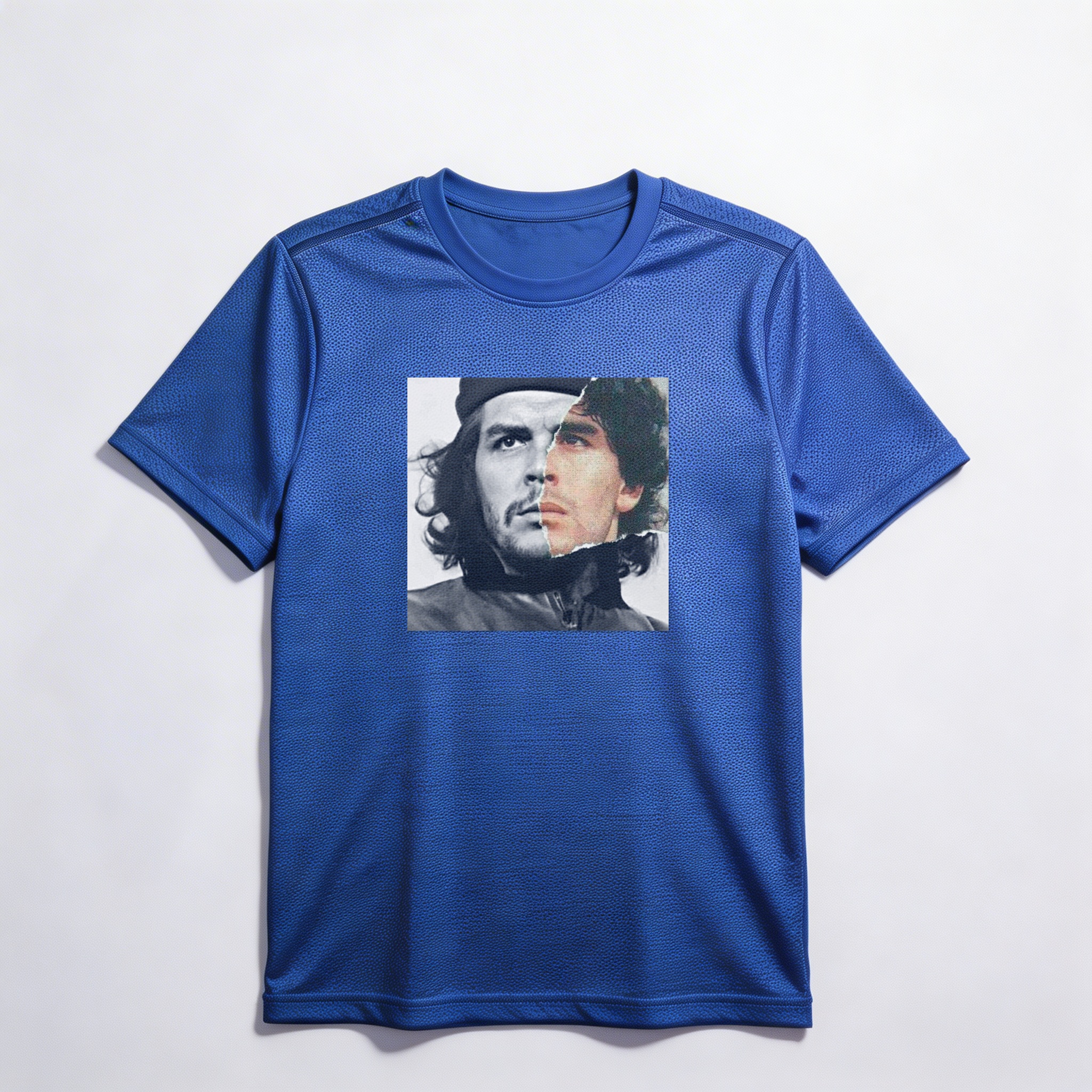 Camiseta_dry_fit_azul_que_isso_camarada_-_Che_e_Maradona_-_Duas_Lendas | Che e Maradona - Duas Lendas