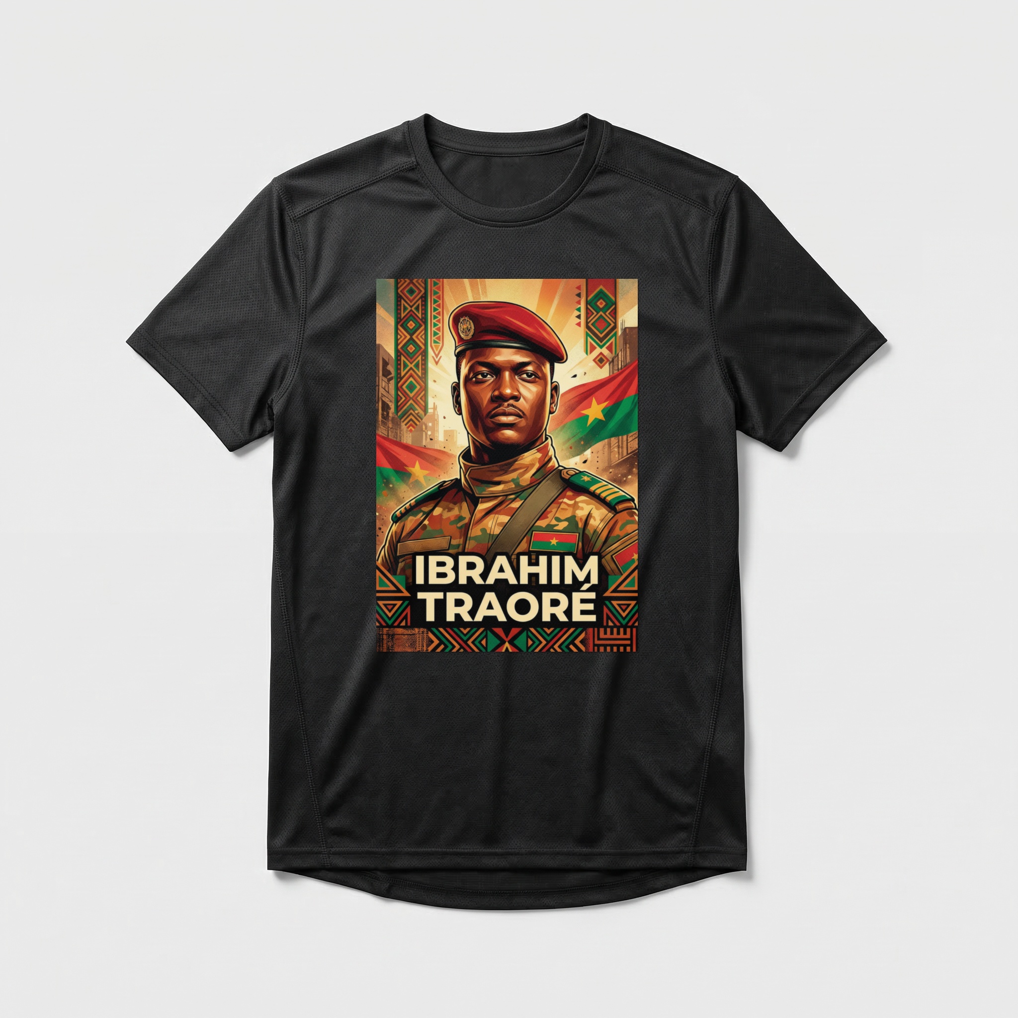 Camiseta_dry_fit_preto_que_isso_camarada_-_Ibrahim_Traore | Ibrahim Traoré