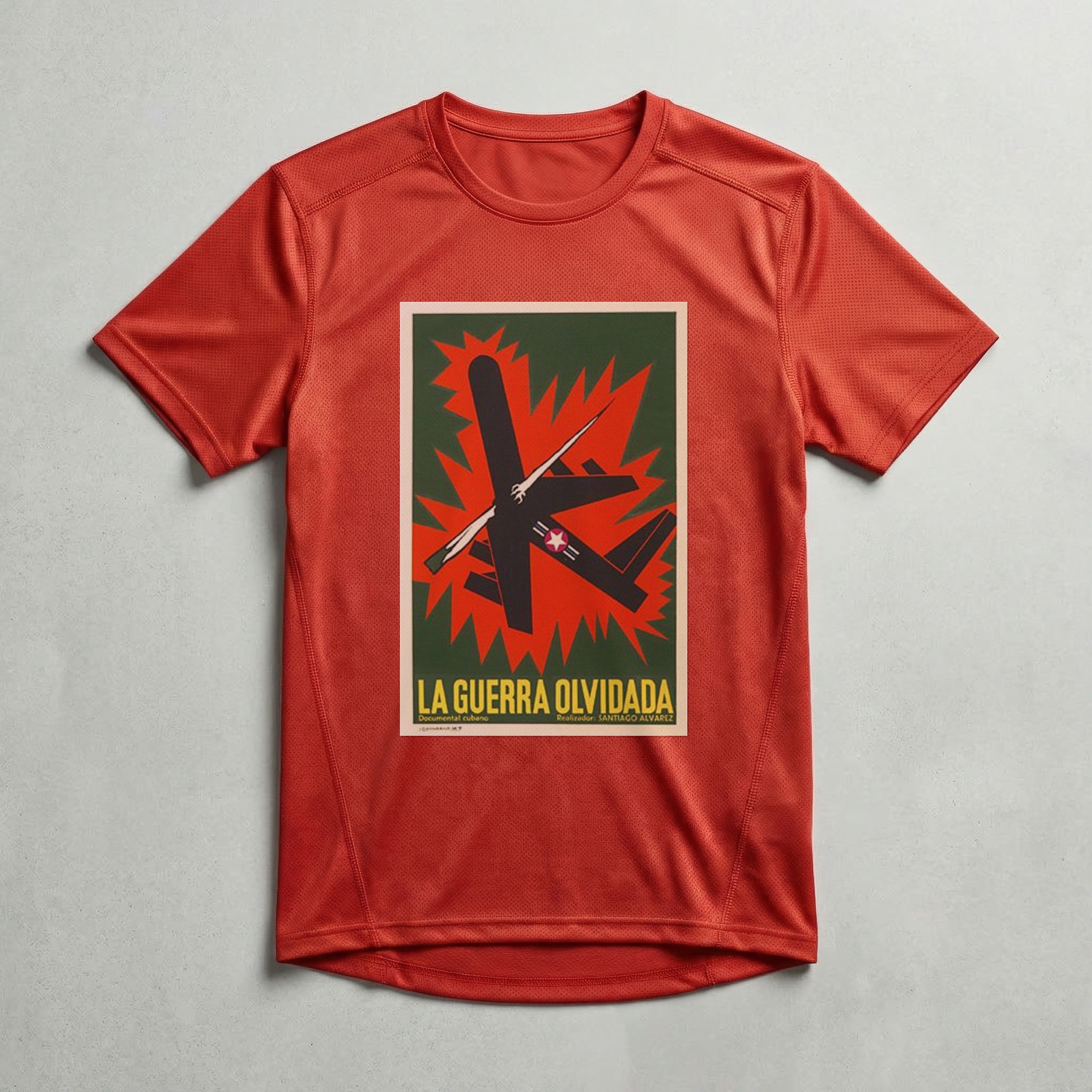 Camiseta_dry_fit_vermelho_que_isso_camarada_-_A_Guerra_Esquecida_-_Alfredo_Rostgaard_1967 | A Guerra Esquecida-1967