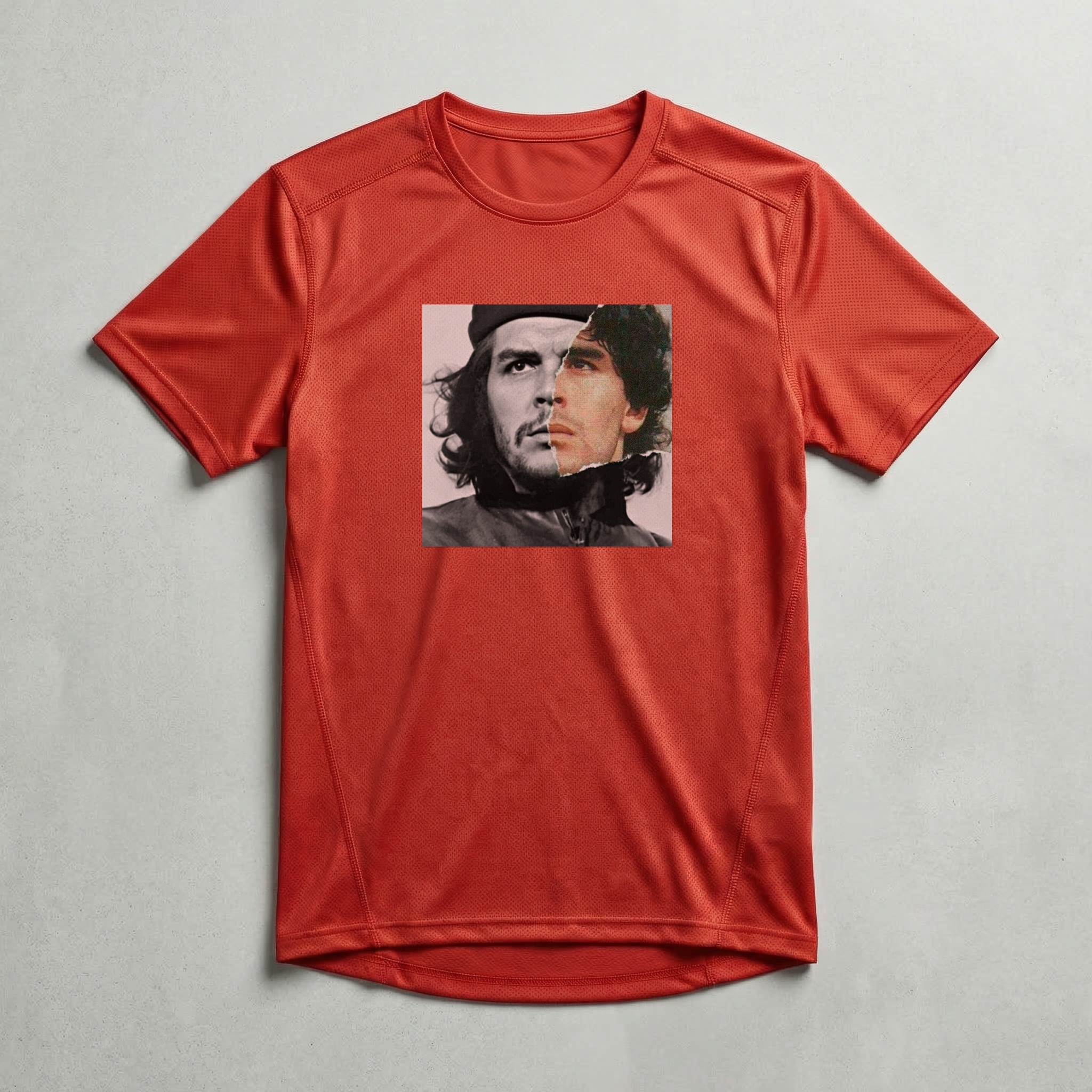 Camiseta_dry_fit_vermelho_que_isso_camarada_-_Che_e_Maradona_-_Duas_Lendas | Che e Maradona - Duas Lendas