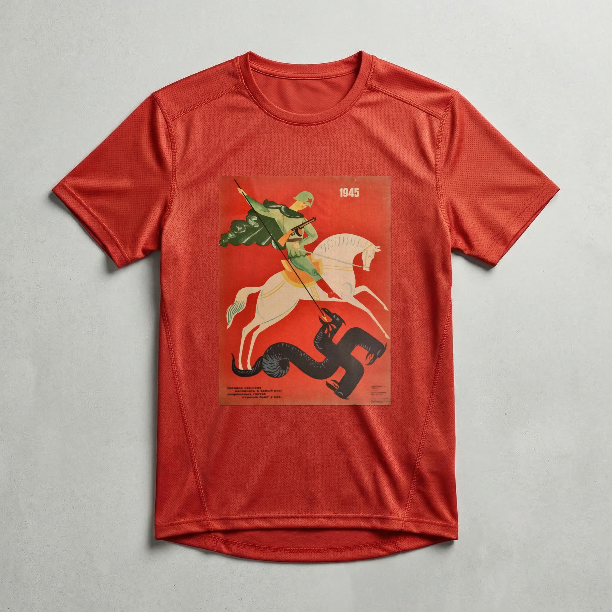 Camiseta_dry_fit_vermelho_que_isso_camarada_-_Sao-Jorge---1945-por-V-Menshikov | São-Jorge---1945-por-V.-Menshikov