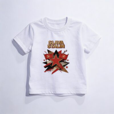 Camiseta_infantil_branco_que_isso_camarada_-_Slava-Stalin | Slava-Stalin