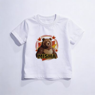 Camiseta_infantil_branco_que_isso_camarada_-_Urso-Misha | Urso-Misha