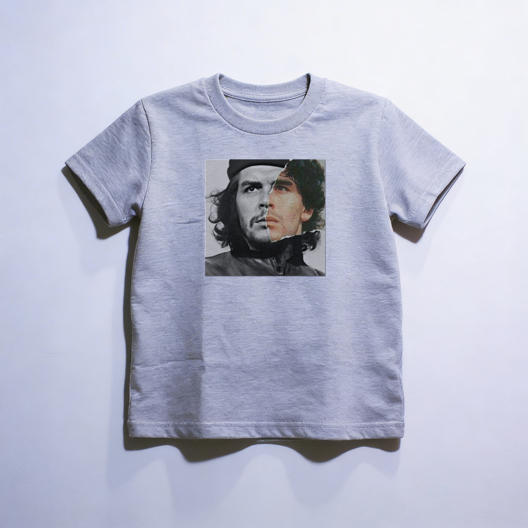 Camiseta_infantil_cinza_claro_que_isso_camarada_-_Che_e_Maradona_-_Duas_Lendas | Che e Maradona - Duas Lendas