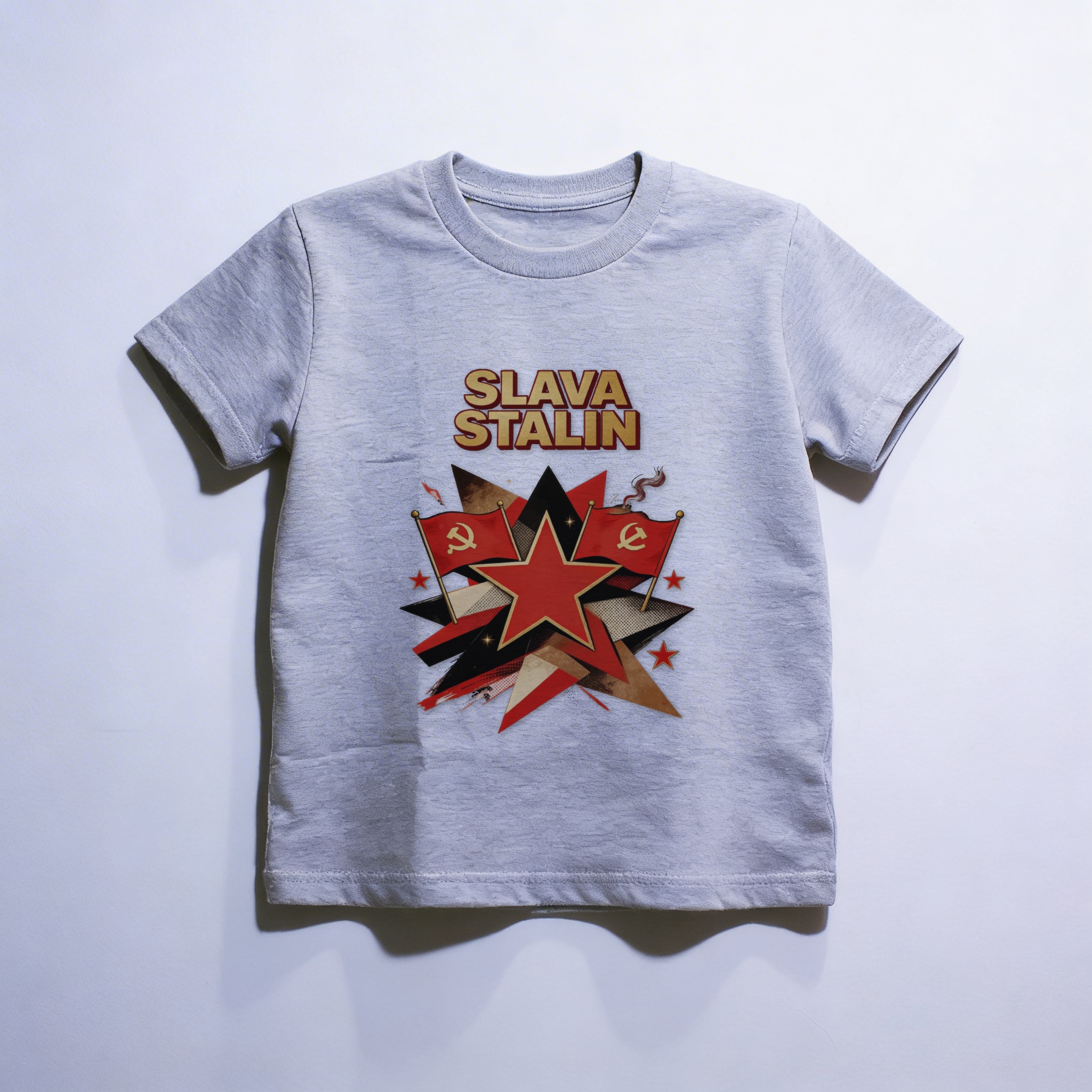 Camiseta_infantil_cinza_claro_que_isso_camarada_-_Slava-Stalin | Slava-Stalin