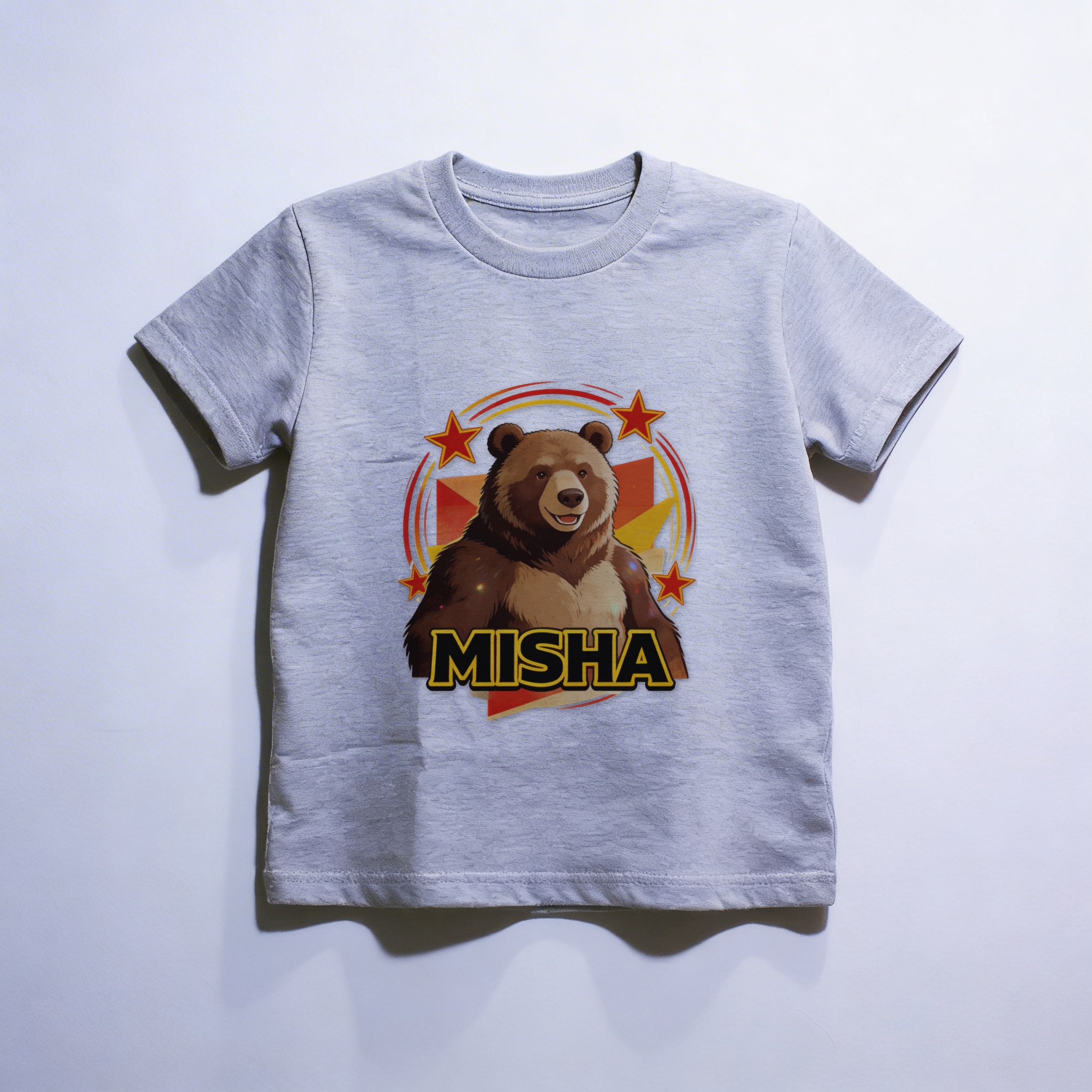 Camiseta_infantil_cinza_claro_que_isso_camarada_-_Urso-Misha | Urso-Misha