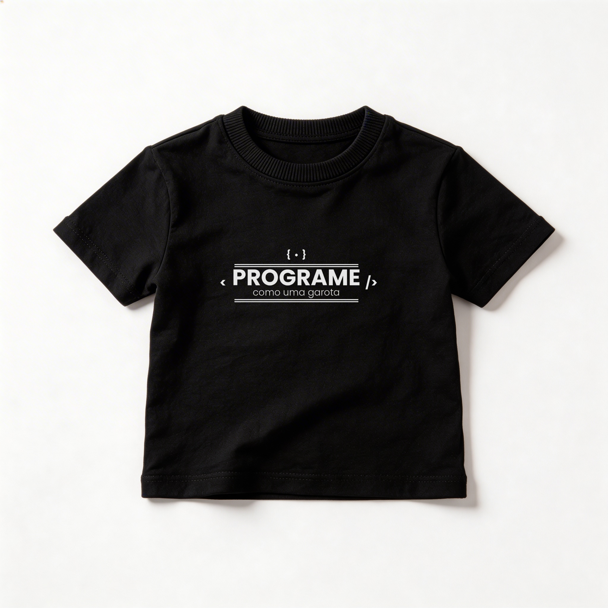Camiseta_infantil_preto_que_isso_camarada_-_Programe_como_uma_garota | Programe como uma garota