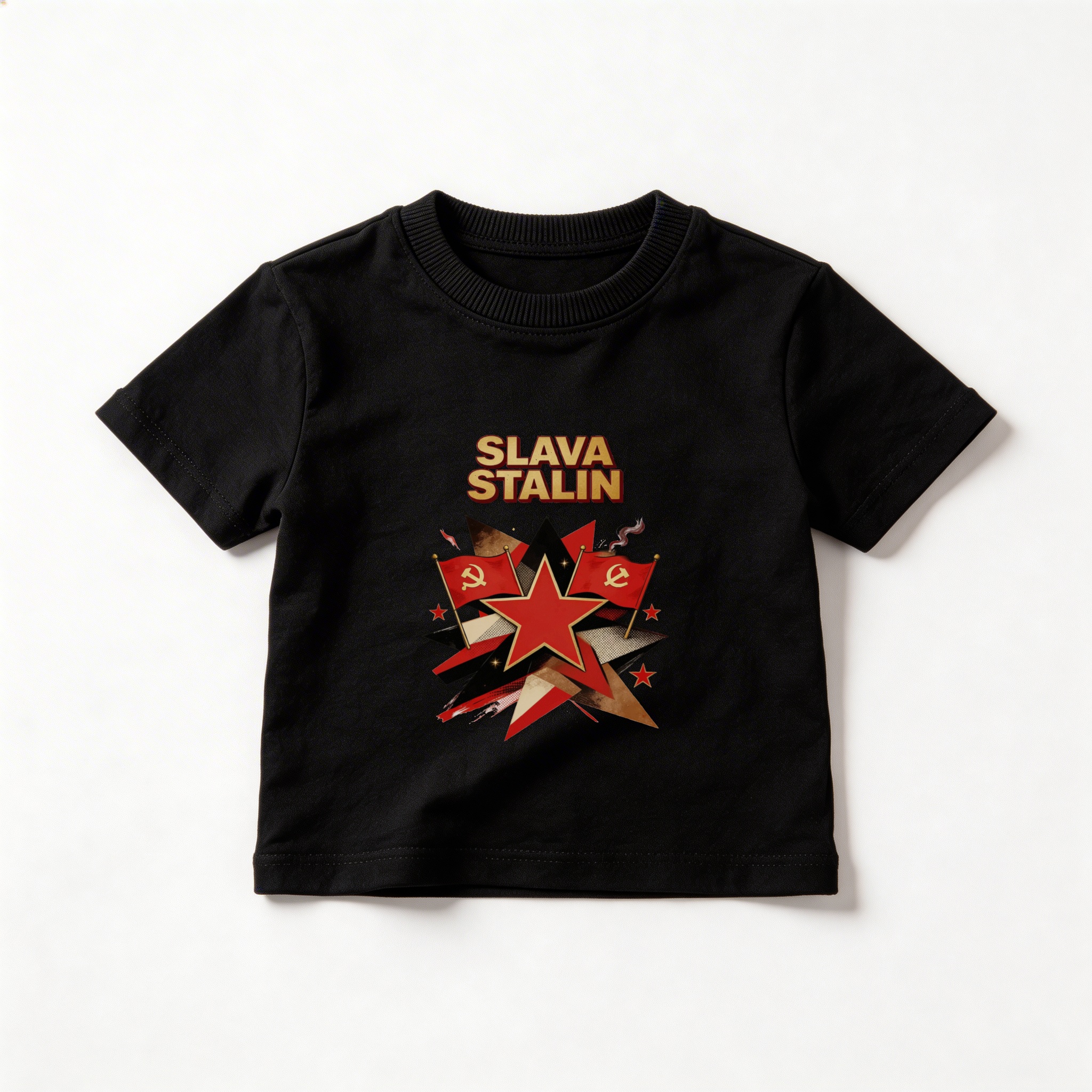 Camiseta_infantil_preto_que_isso_camarada_-_Slava-Stalin | Slava-Stalin