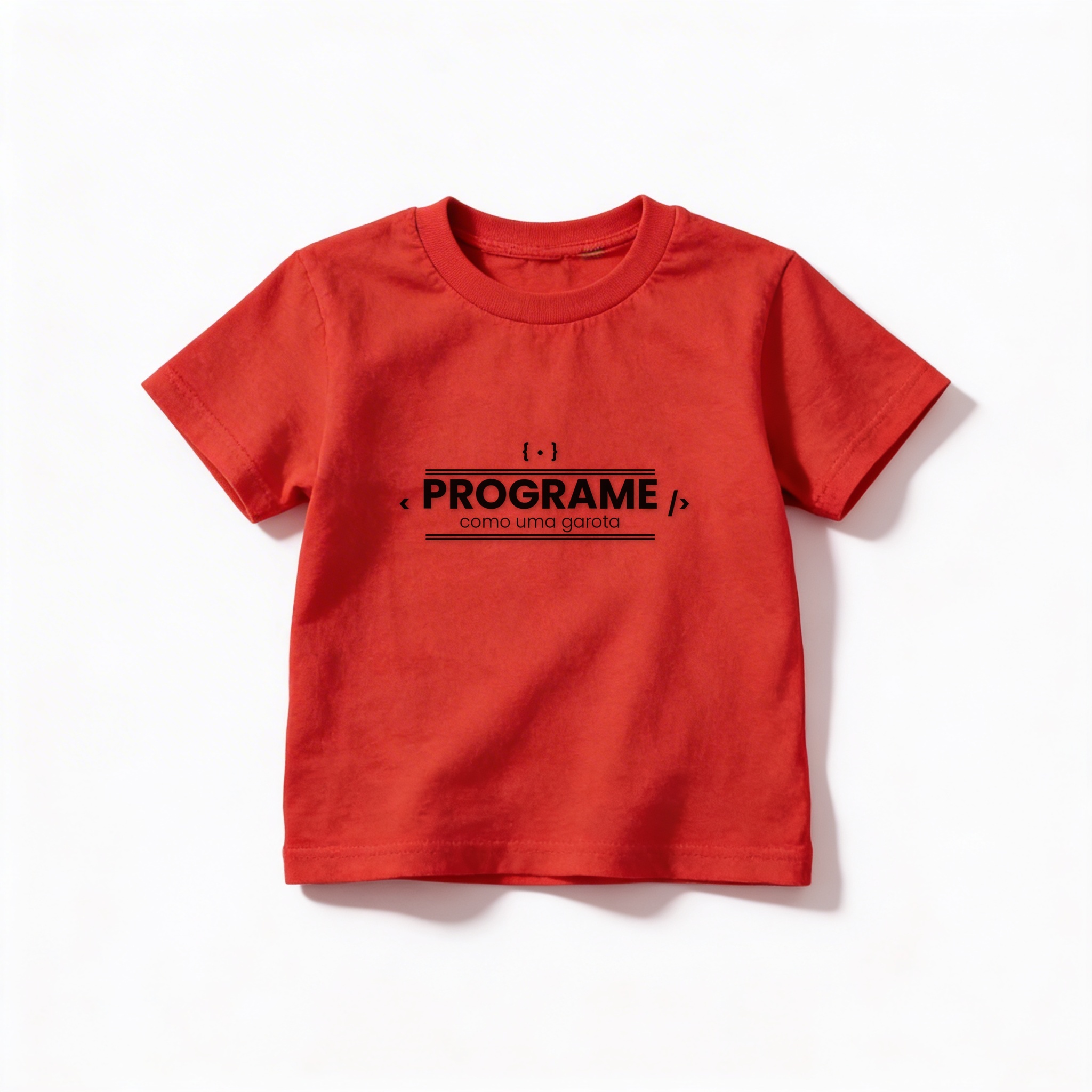 Camiseta_infantil_vermelho_que_isso_camarada_-_Programe_como_uma_garota | Programe como uma garota