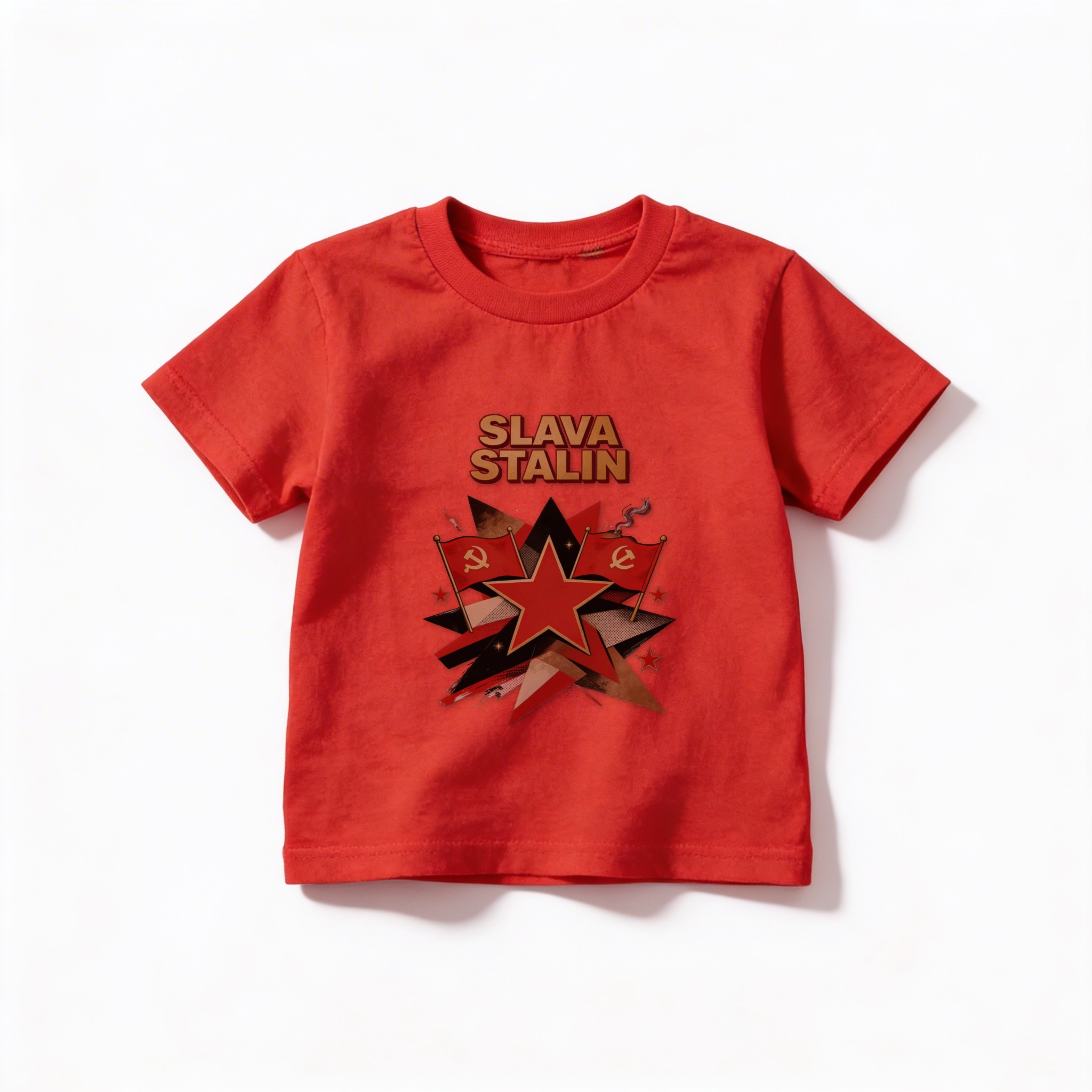 Camiseta_infantil_vermelho_que_isso_camarada_-_Slava-Stalin | Slava-Stalin