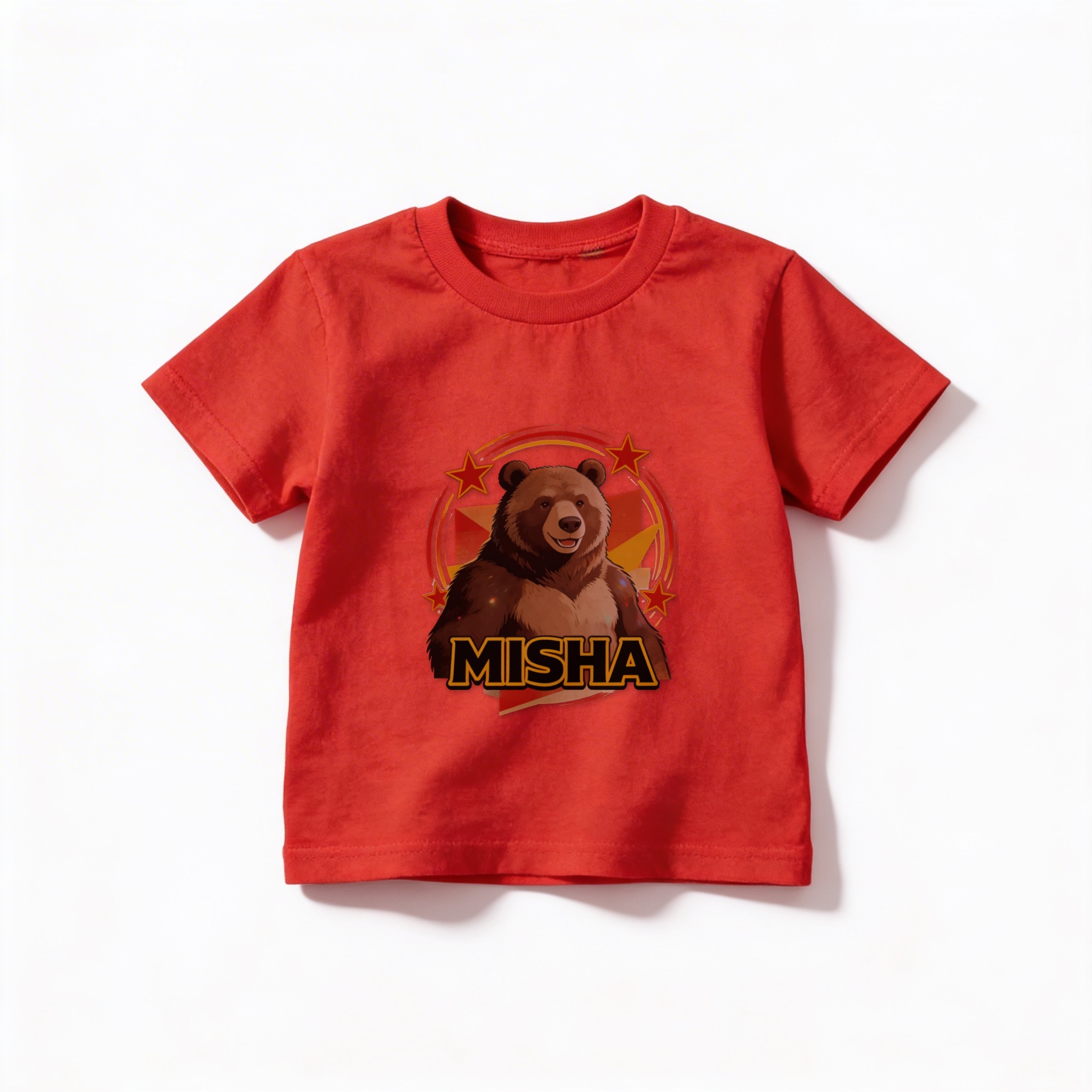 Camiseta_infantil_vermelho_que_isso_camarada_-_Urso-Misha | Urso-Misha