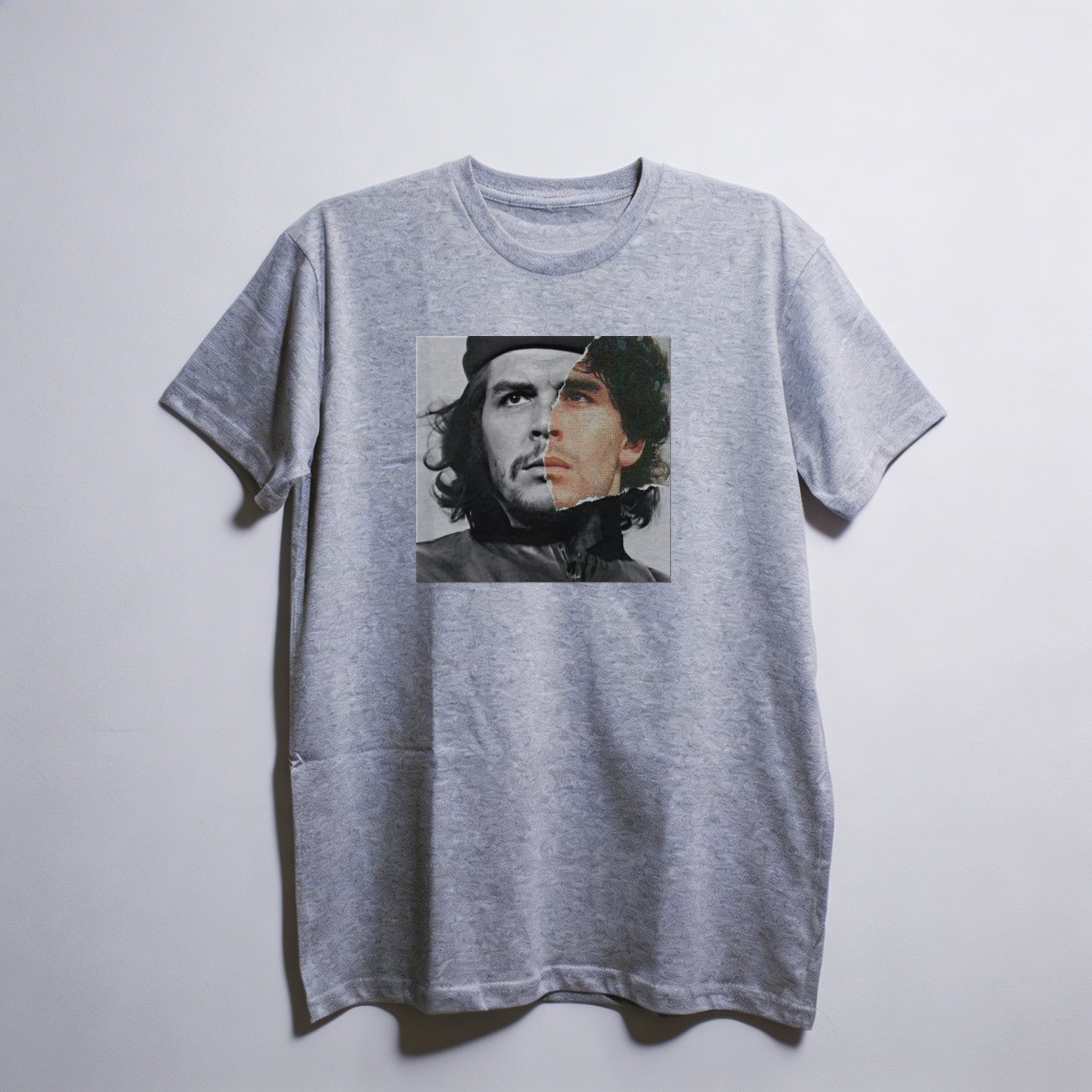 Camiseta_oversized_cinza_claro_que_isso_camarada_-_Che_e_Maradona_-_Duas_Lendas | Che e Maradona - Duas Lendas