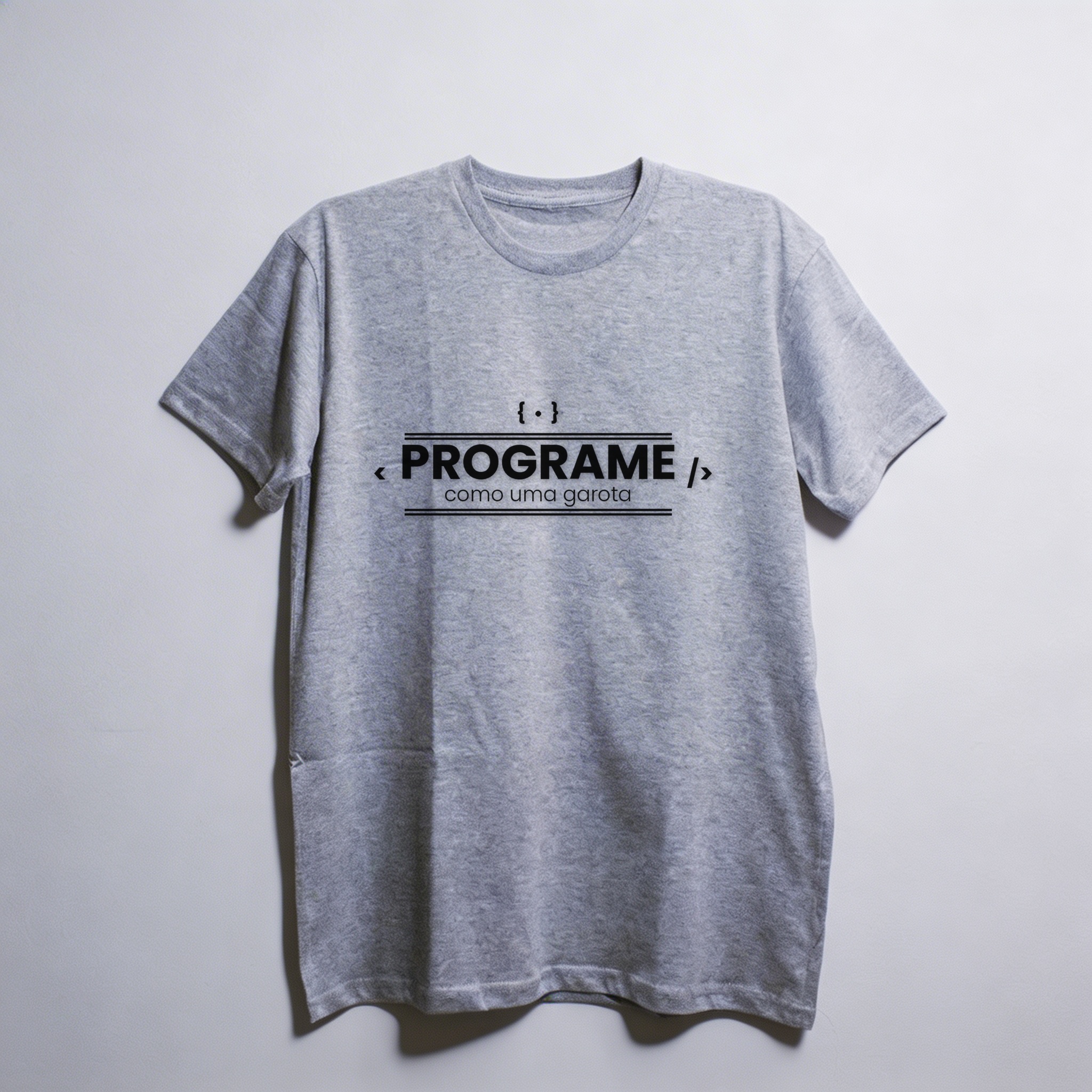 Camiseta_oversized_cinza_claro_que_isso_camarada_-_Programe_como_uma_garota | Programe como uma garota