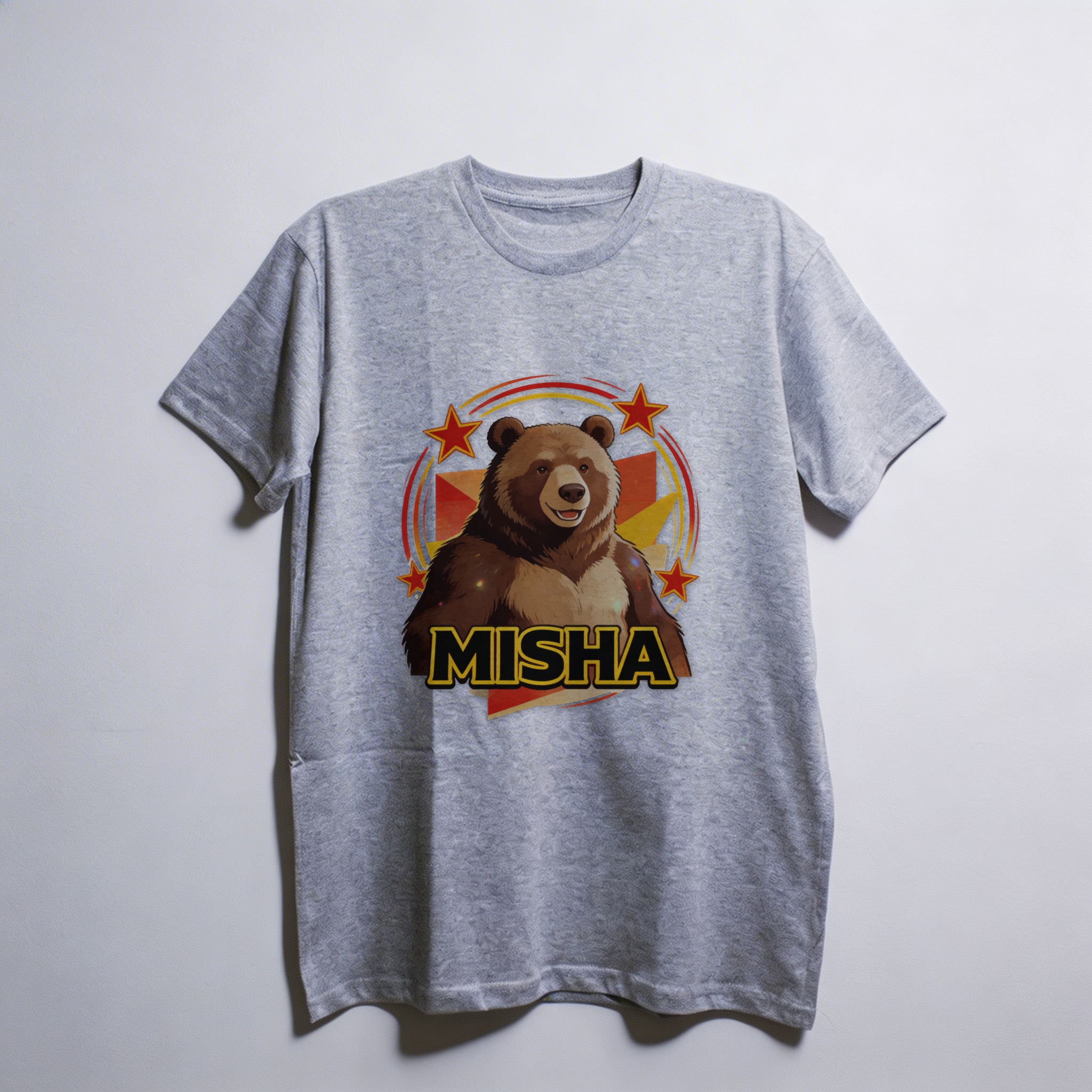 Camiseta_oversized_cinza_claro_que_isso_camarada_-_Urso-Misha | Urso-Misha