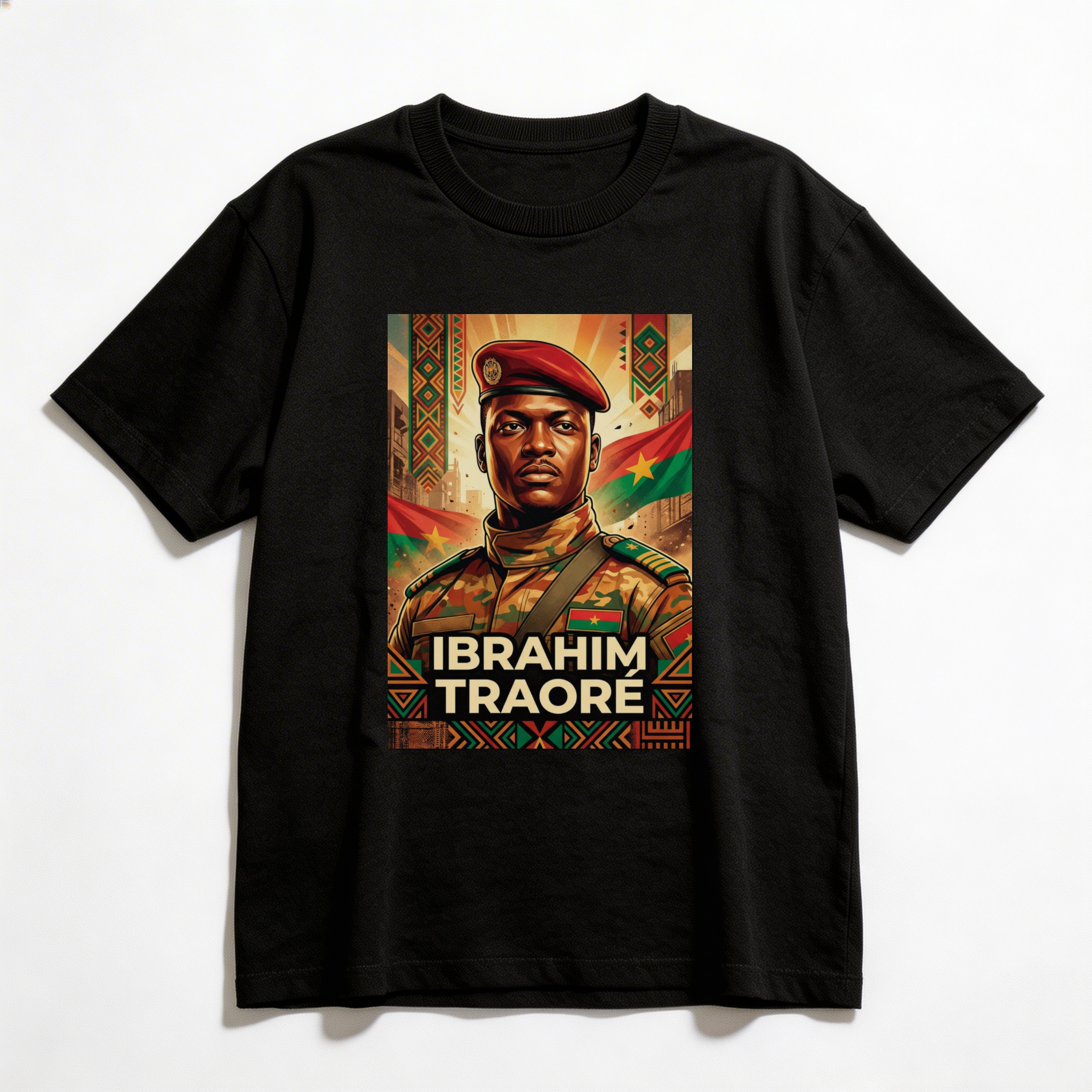 Camiseta_oversized_preto_que_isso_camarada_-_Ibrahim_Traore | Ibrahim Traoré