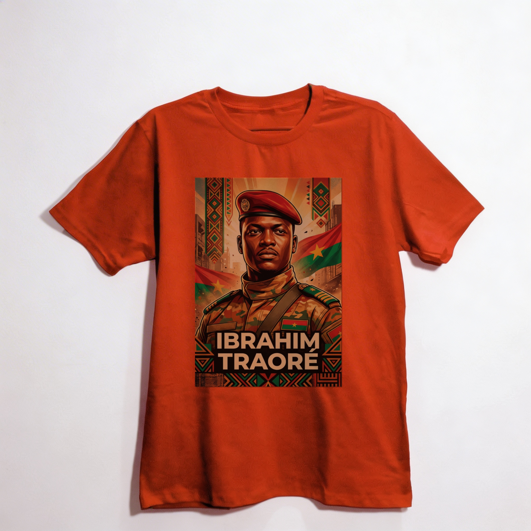 Camiseta_oversized_vermelho_que_isso_camarada_-_Ibrahim_Traore | Ibrahim Traoré
